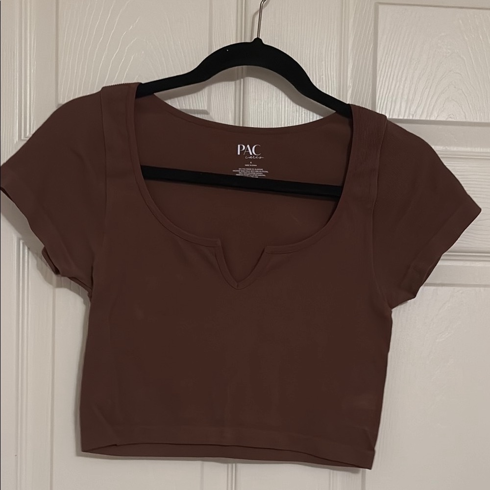 pacsun Women's Brown Crop Top